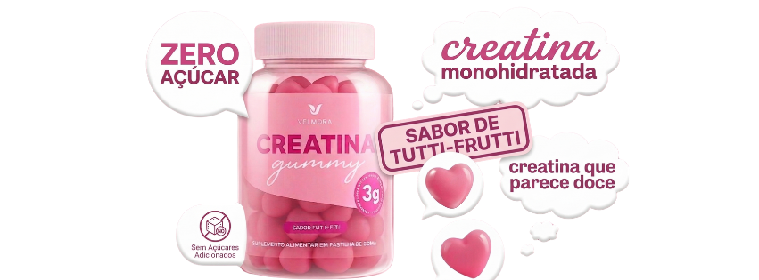 Suplemento Creatina Gummy Velmora Promo