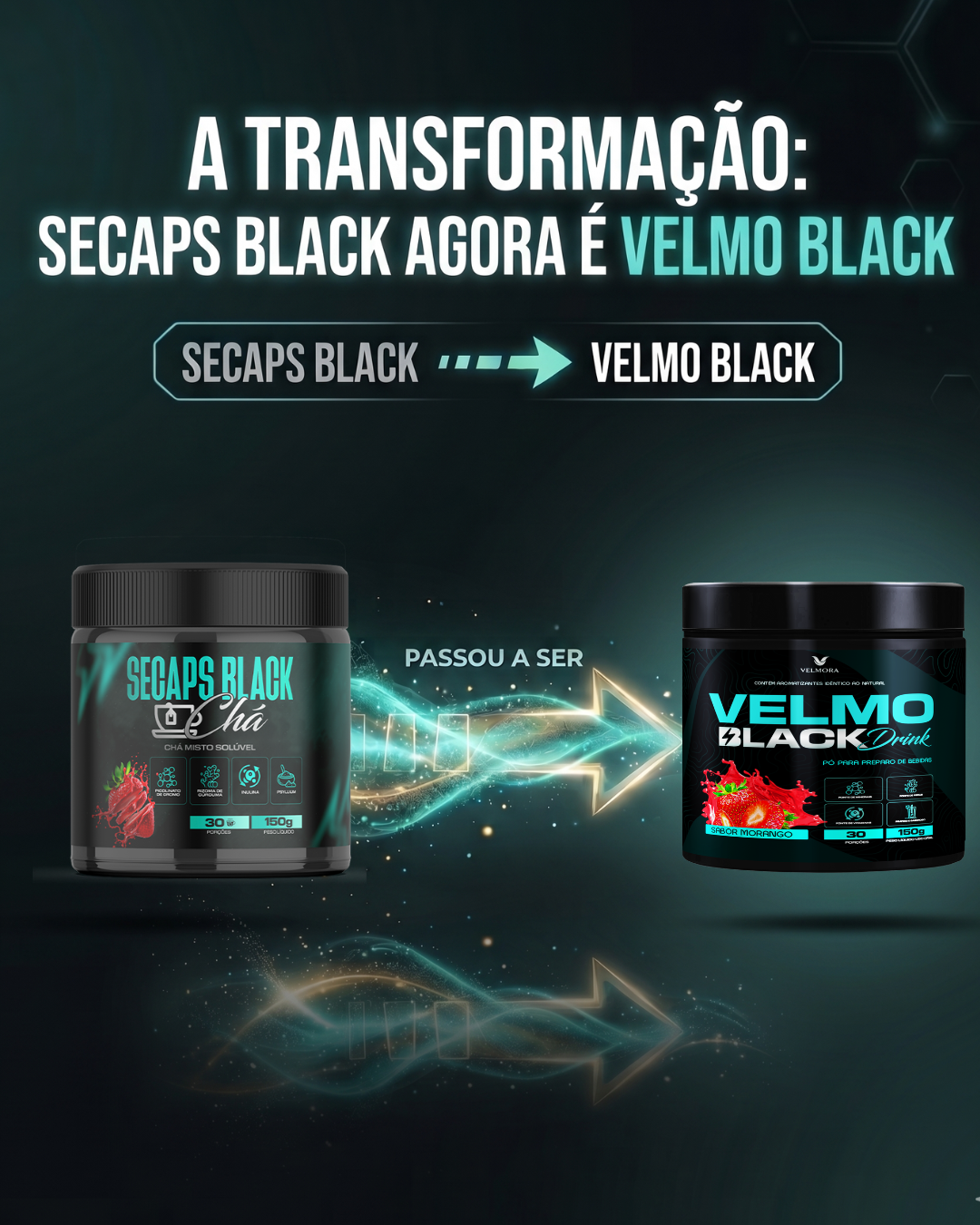 Velmo Black Chá Detox
